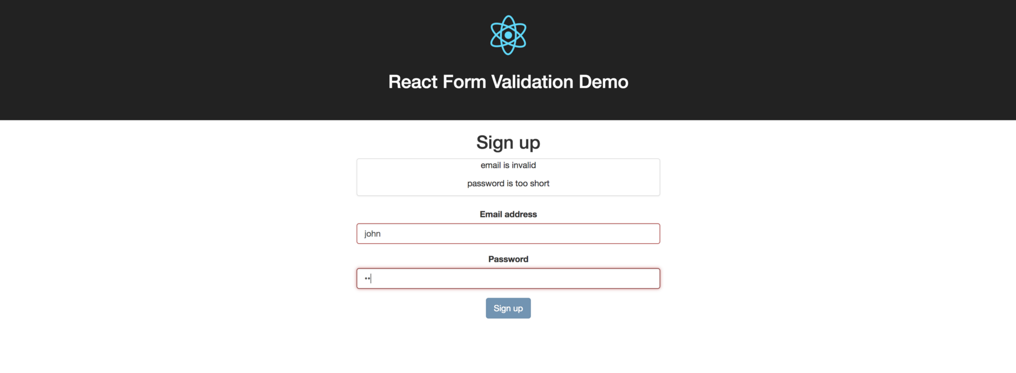 Валидация форм в ReactJS | How to do Simple Form Validation in Reactjs